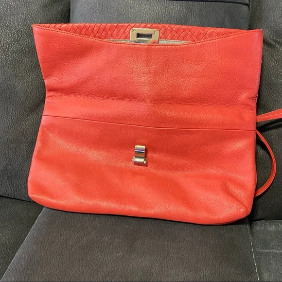 Elliott Lucca coral salmon orange colour woman Boho hand bag. Used. - Picture 9 of 14